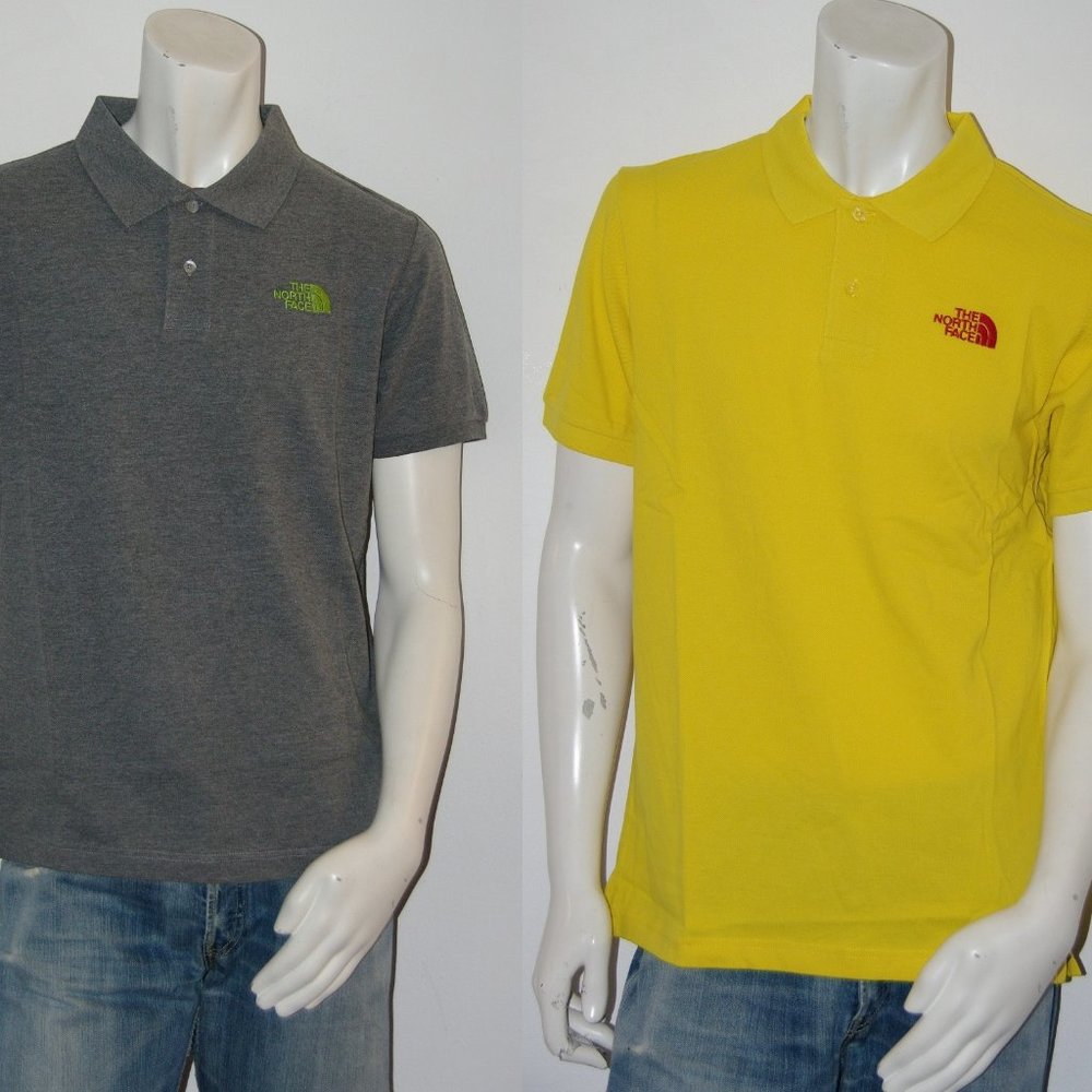 New The North Face Mens Polo T-Shirt 2 piece Small